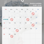 6月の出勤予定